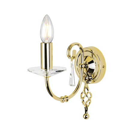 Kinkiet Elstead Lighting Aegean mosiądz AG1-POL-BRASS