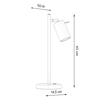 Sollux Lighting Lampa biurkowa RING biała SL.1090