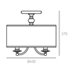 Cosmo Light Plafon ABU DHABI C03466CH-WH