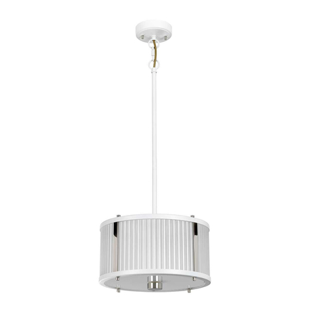 Lampa wisząca Elstead Lighting Corona biały/szary DL-CORONA-2P-WPN