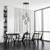 Lampa wisząca ASTRAL 4 Emibig 1266/4PREM czarny