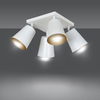 Lampa wisząca PRISM 4 WHITE / GOLD Emibig 407/4 biały/złoty