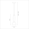 Milagro Lampa wisząca LUCCO amber 13W ML1418 BURSZTYN