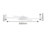 Lampa sufitowa Rabalux Meredith 2481 chrom