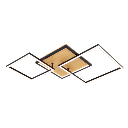 Plafon Italux Noris PLF-82738-38W-WO Czarny piaskowany