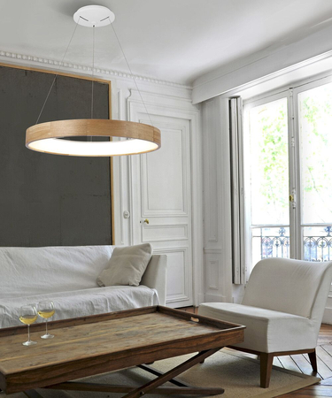 Lampa wisząca SILVAM 65 PENDANT Azzardo AZ2699 light brown / white