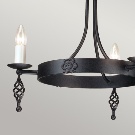 Żyrandol Elstead Lighting Belfry czarny BY3-BLACK
