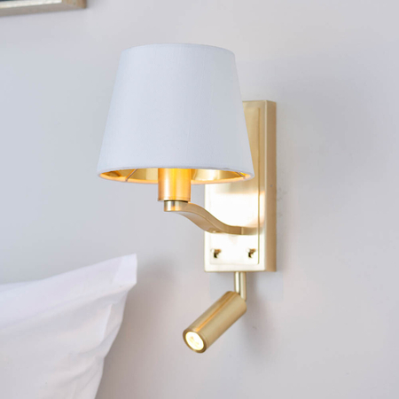 Kinkiet Endon Lighting Harvey 69092 biały/złoty