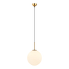 Lampa wisząca Italux PND-5578-1L-BRO Brąz antyczny, biały