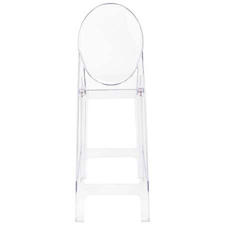 Krzesło barowe VICTORIA 75 cm transparentne