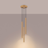 Sollux Lighting Lampa wisząca ARCHE 3P złota SL.1342