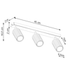 Sollux Lighting Plafon KARBON 3L taupe SL.1764