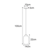 Lampa wisząca Kaja SILVA K-5750 grafitowy, czarny
