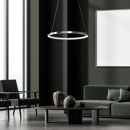 Milagro Lampa wisząca HOOP CHROME 27W LED ML1549 CHROM