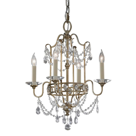 Żyrandol Elstead Lighting Gianna srebrny FE-GIANNA4
