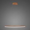 Lampa wisząca Ledowe Okręgi No.1 80cm 4k miedziana Dali
