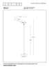 Lampa podłogowa Lucide GILLY 36712/05/31 biały