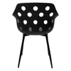 Krzesło JASON czarne - polipropylen, metal