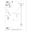 Sollux Lighting Lampa wisząca DIEGO 1 czarna SL.0572