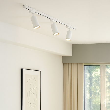 Milagro Oprawa Mica Track Biały + Chrom 1xGU10 ML2093 BIAŁY