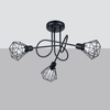 Sollux Lighting Żyrandol ARTEMIS 3S czarny SL.1109