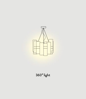 Lampa wisząca Slamp LAL87SOS00W0OF000 La Lollo Gold