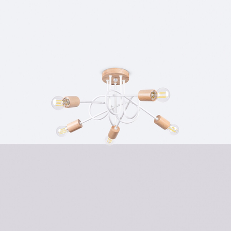 Sollux Lighting Żyrandol EMBER 5 biały SL.1475