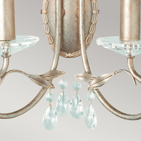 Kinkiet Elstead Lighting Christina patyna CRT2-SILVER-GOLD