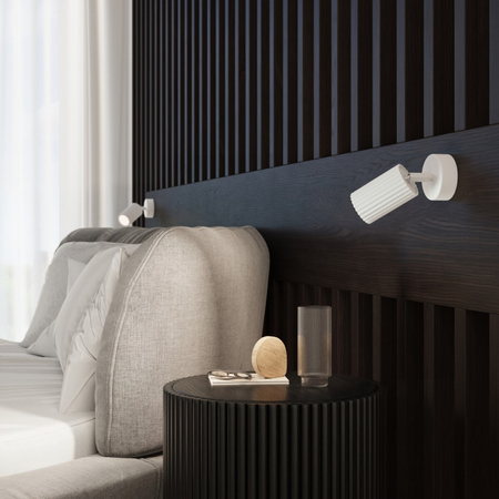 Sollux Lighting Kinkiet KARBON biały z włącznikiem SL.1541