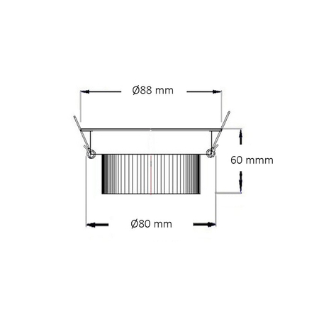Oczko LED COB Nastawne Okrągłe 7W Design - Biała ciepła