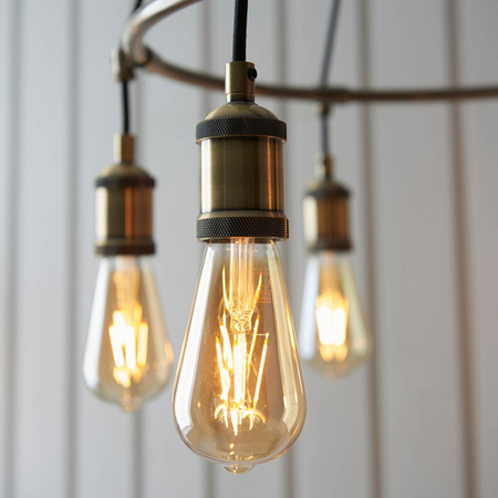 Endon Lighting Lampa wisząca 99914 mosiądz