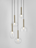 Lampa wisząca Luces Exclusivas BAJOS - złoty LE43395