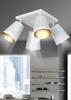 Lampa wisząca PRISM 4 WHITE / GOLD Emibig 407/4 biały/złoty