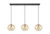 Lampa wisząca Lucide DANZA 21428/03/02 czarny/złoty