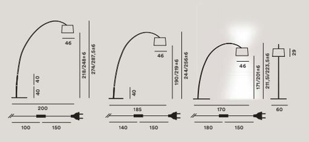 Lampa podłogowa Foscarini 159003-25 Twiggy