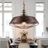 Industrialna Lampa wisząca Abigali Antique E27, miedziany