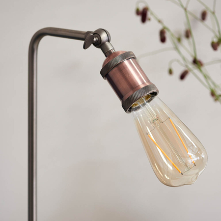 Lampa stołowa Endon Lighting Hal 76339 miedziany