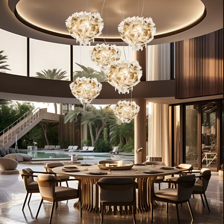 Lampa wisząca Slamp VELI AUREA - WHITE/GOLD - RED WIRE S VELSS00WHG01R00000EU biały/złoty