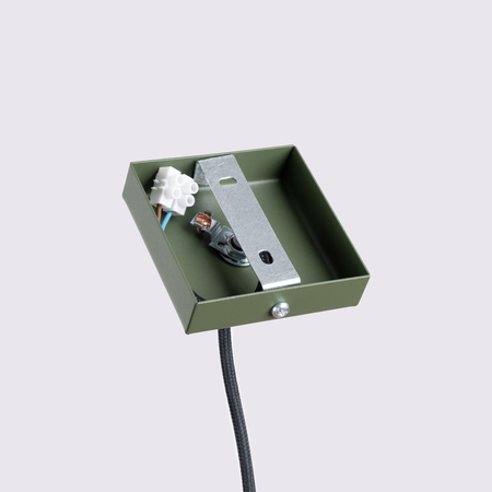 Sollux Lighting Lampa wisząca KARBON 1 zielony oliwkowy SL.1611