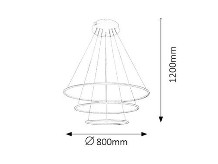 Lampa wisząca Rabalux Donatella 2545 biały