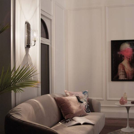 Kinkiet Kimrose - 1 źródło światła - Polerowany nikiel Quintiesse QN-KIMROSE1-PN