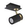 Spot Italux SPL-2031-1 Czarny mat, złoty chrom