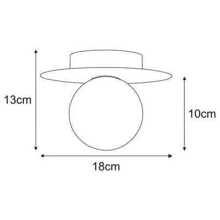 Lampa sufitowa Kaja ROBIN K-5442 różowy, biały