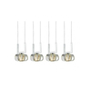 Lampa wisząca RUBIC 4A Azzardo AZ0494 clear / chrome
