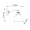 Kinkiet Endon Lighting Franklin 98746 mosiądz