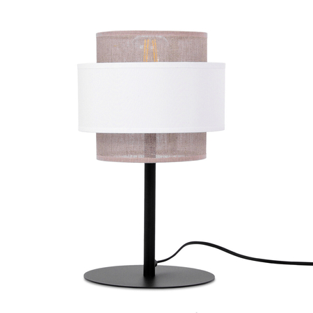 Lampa stołowa Kaja CEZAR K-5276 biały, beżowy