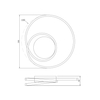 Lampa sufitowa Zuma Line 4103-1WH WILLIS LAMPA SUFITOWA BIAŁA/WHITE
