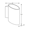 Kinkiet Zuma Line Slice WL 50603-WH
