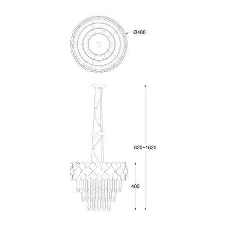 Lampa wisząca Zuma Line P0506-06A-F4E3 Quasar