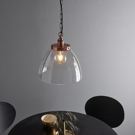 Lampa wisząca Endon Lighting Hansen Grand 106895 miedziany